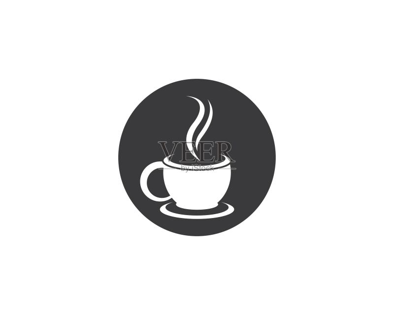 咖啡杯符号矢量图标图标素材