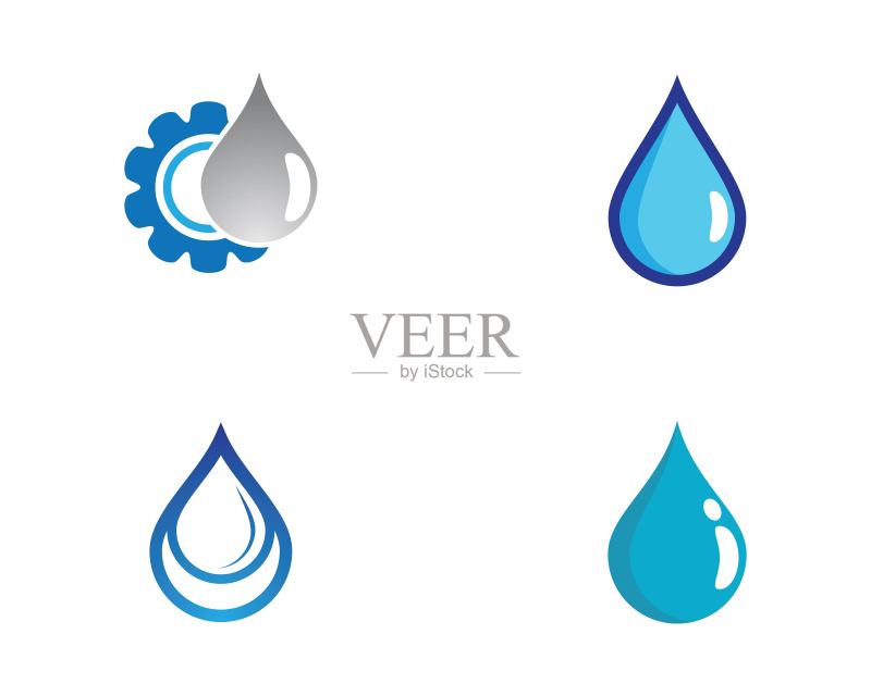 水滴矢量图标图标素材