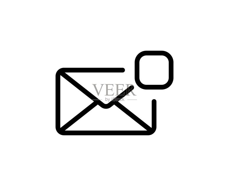 邮件线性图标图标素材
