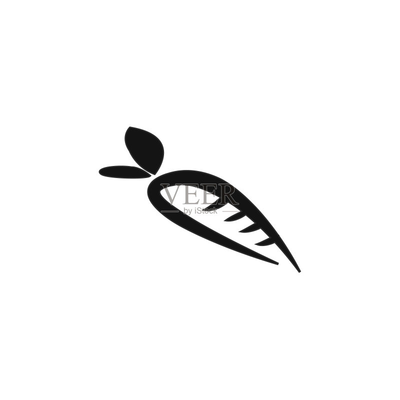 胡萝卜图标logo图标素材