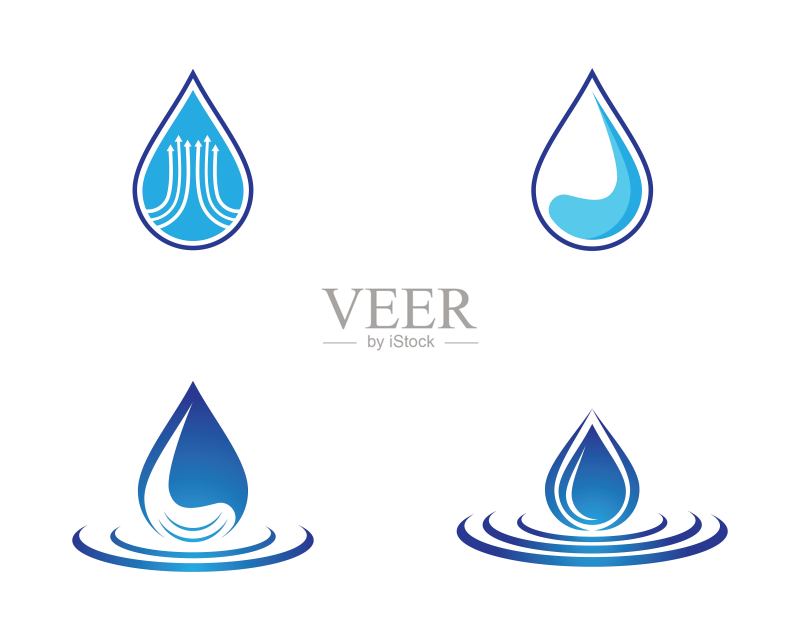 水滴矢量图标图标素材