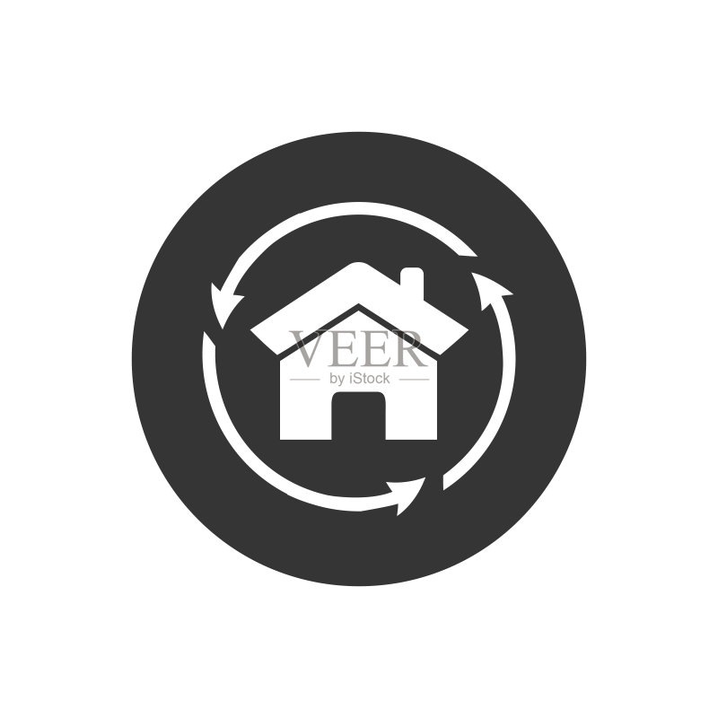 房屋房地产屋顶图标矢量标志元素图标素材