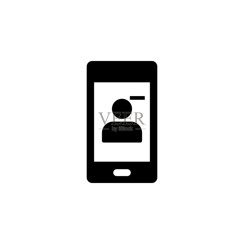 手机、联系人、删除矢量图标图标素材