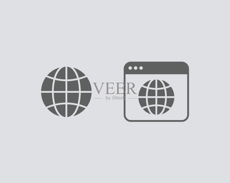 Web图标：时尚扁平风格图标素材