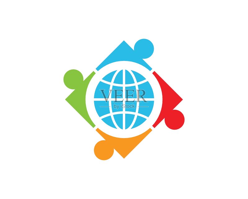 抽象社区与公司Logo图标矢量图图标素材