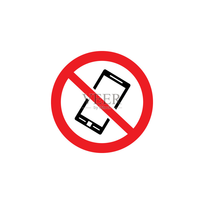 禁止使用手机标志图标素材