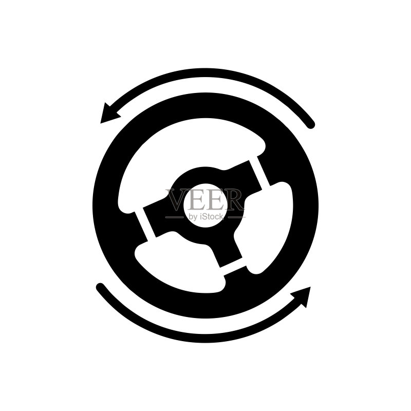 方向盘矢量图标图标素材