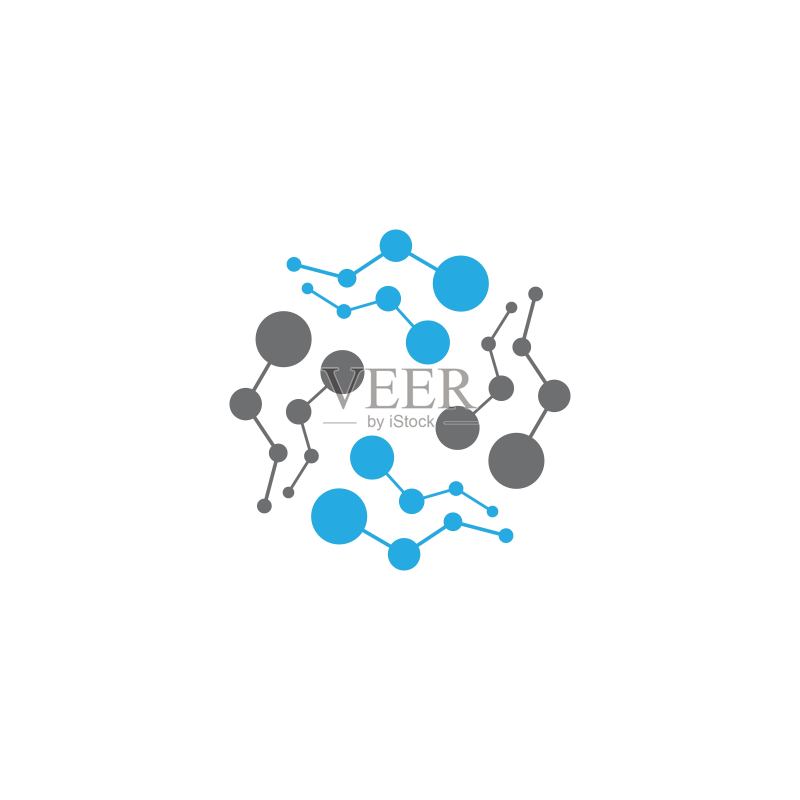 分子矢量图标设计图标素材