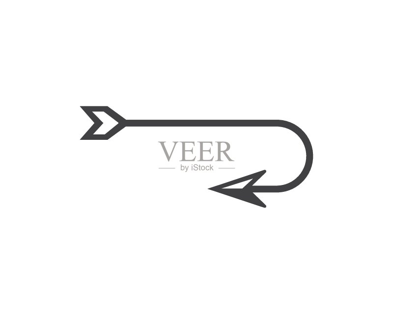 箭头射箭图标矢量图Logo模板图标素材