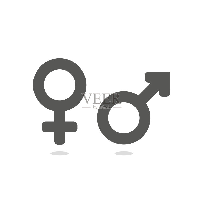 男女图标，扁平设计矢量图图标素材