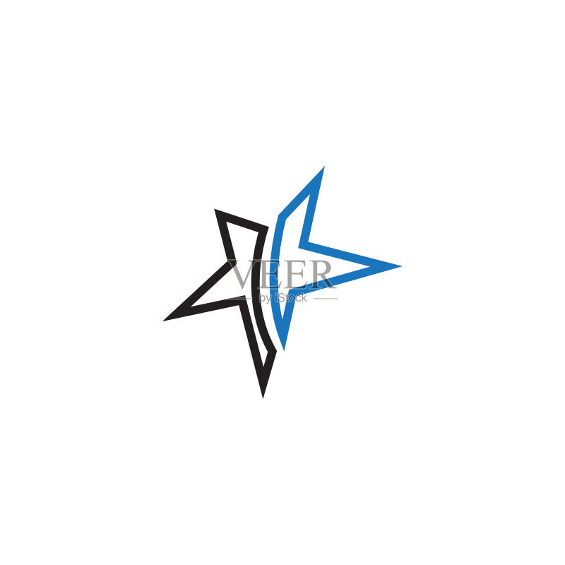 抽象星星图标设计模板矢量图图标素材
