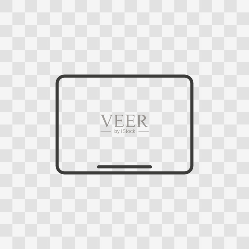 平板电脑图标矢量扁平设计图标素材