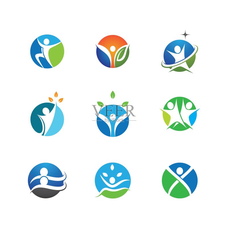 Wellnes符号向量图标图标素材