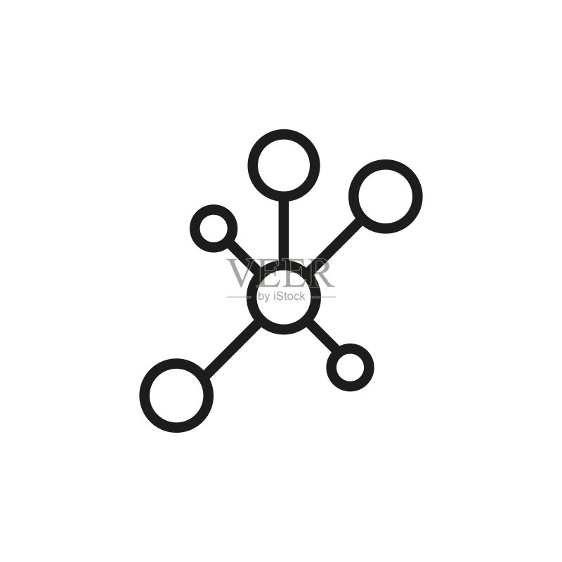 简约分享线性图标图标素材