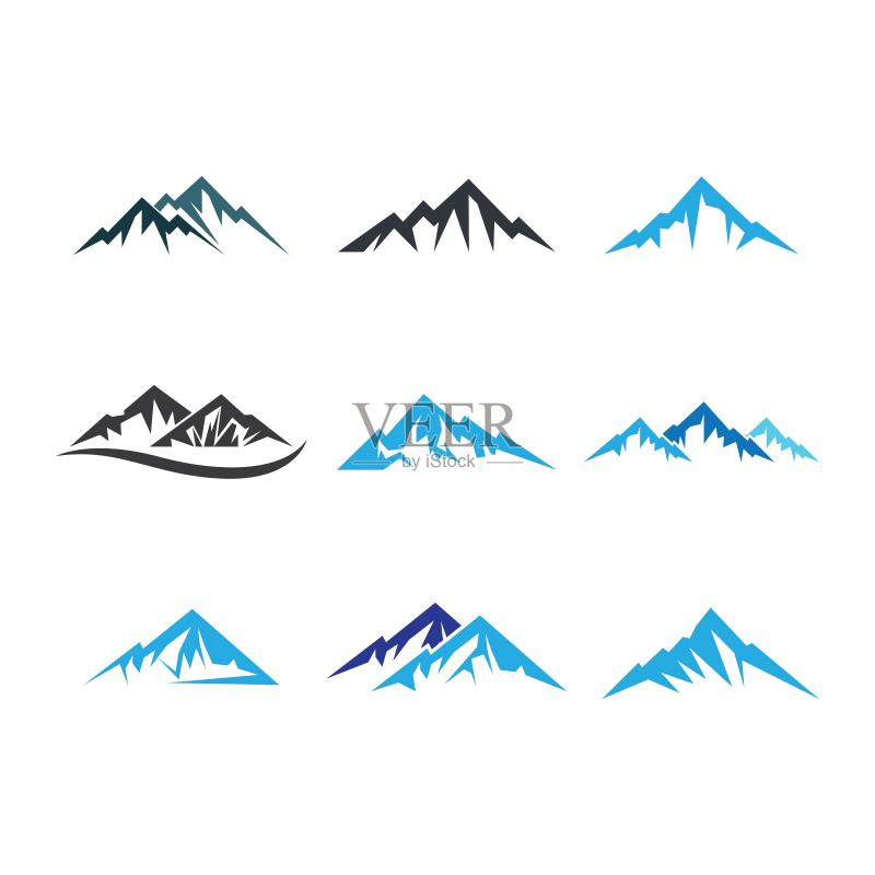 山矢量图标图标素材