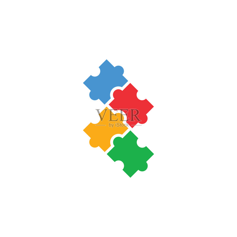 自闭症图标设计模板矢量隔离图图标素材