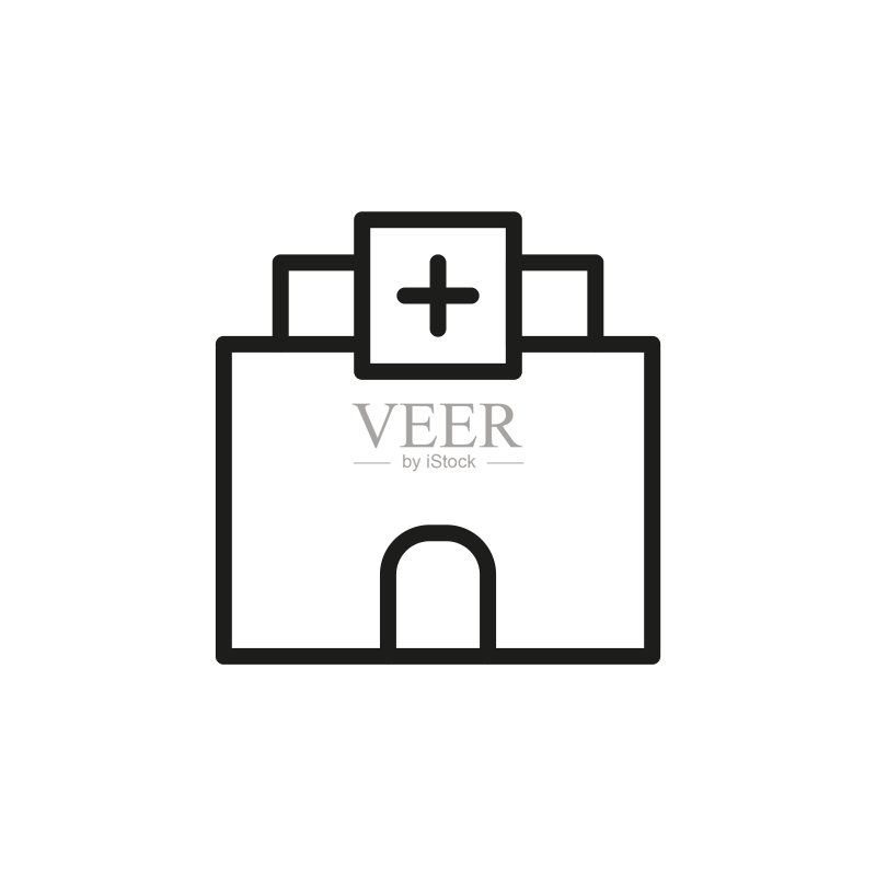简约医院线性图标图标素材