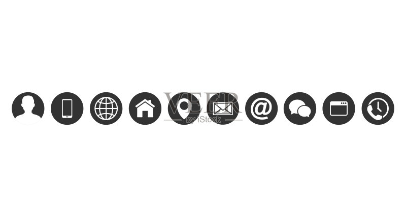 联系我们图标：Web图标集图标素材