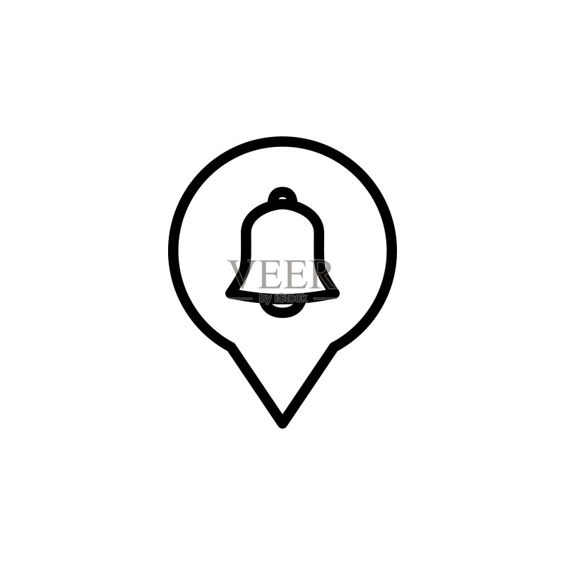简洁通知线型图标图标素材