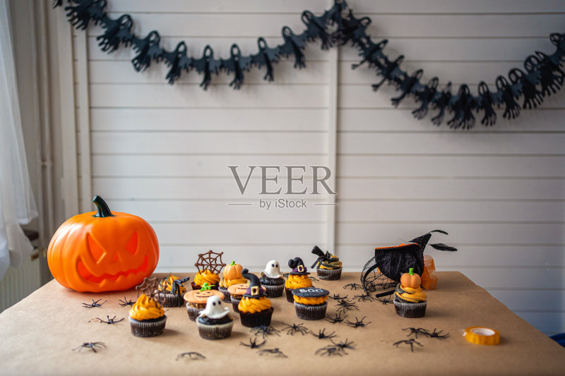 万圣节的装饰品正版图片素材