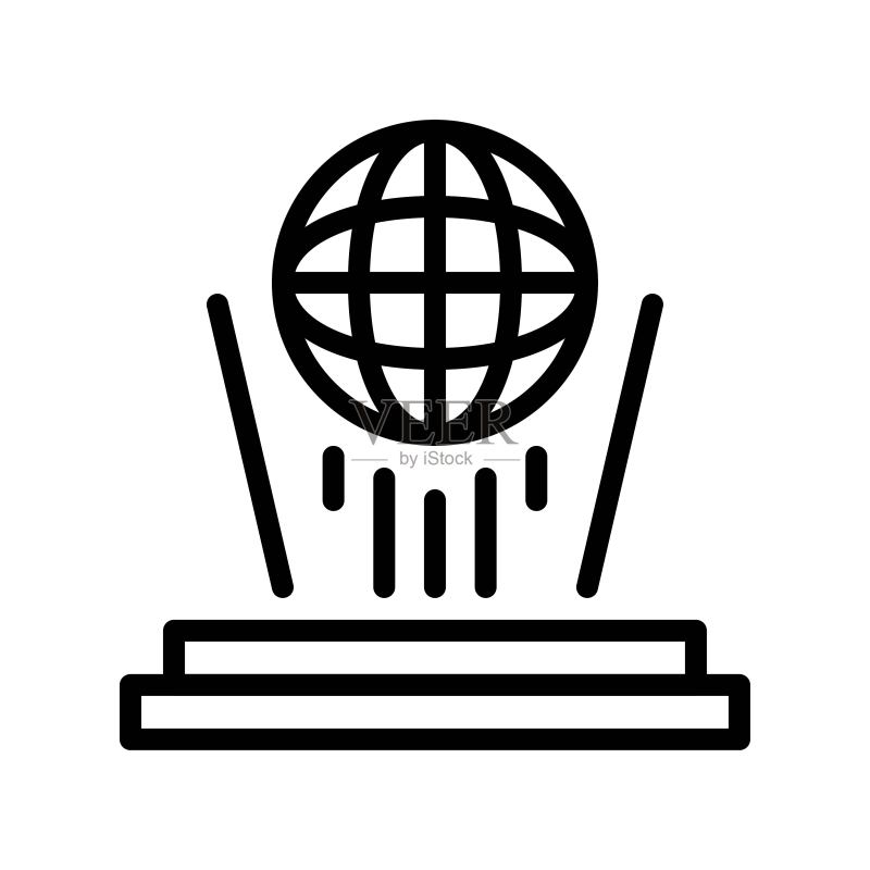 全息矢量，未来科技线性设计图标图标素材