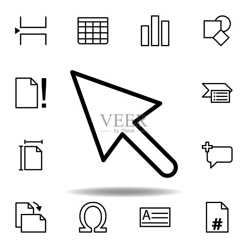光标点击图标(用于网页、Logo、移动应用、UI、UX)图标素材