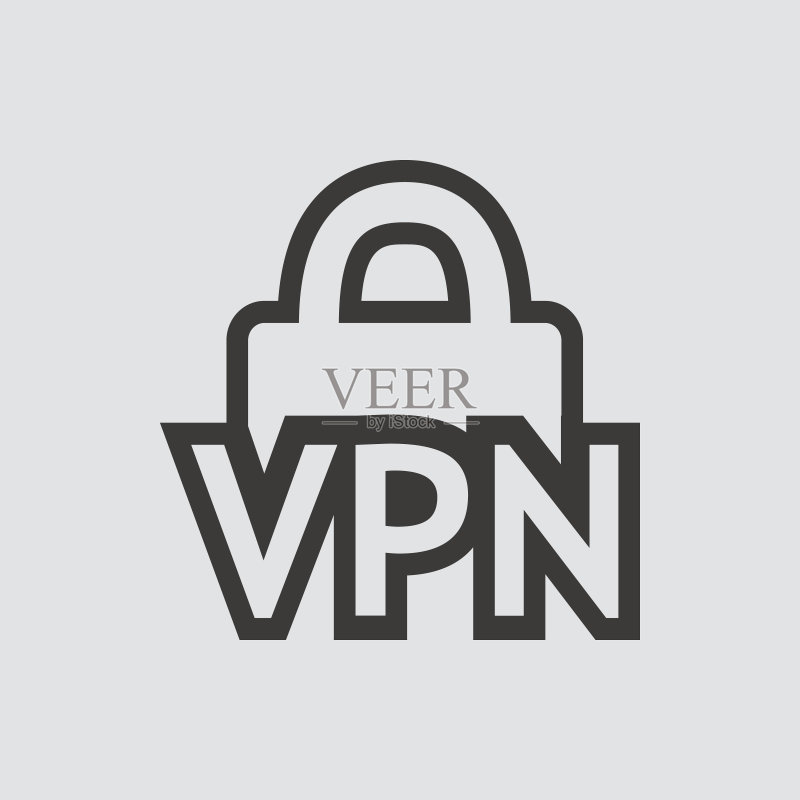 扁平风格的VPN图标图标素材
