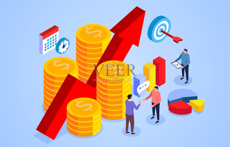 成功的业务发展讨论与交流正版元素素材