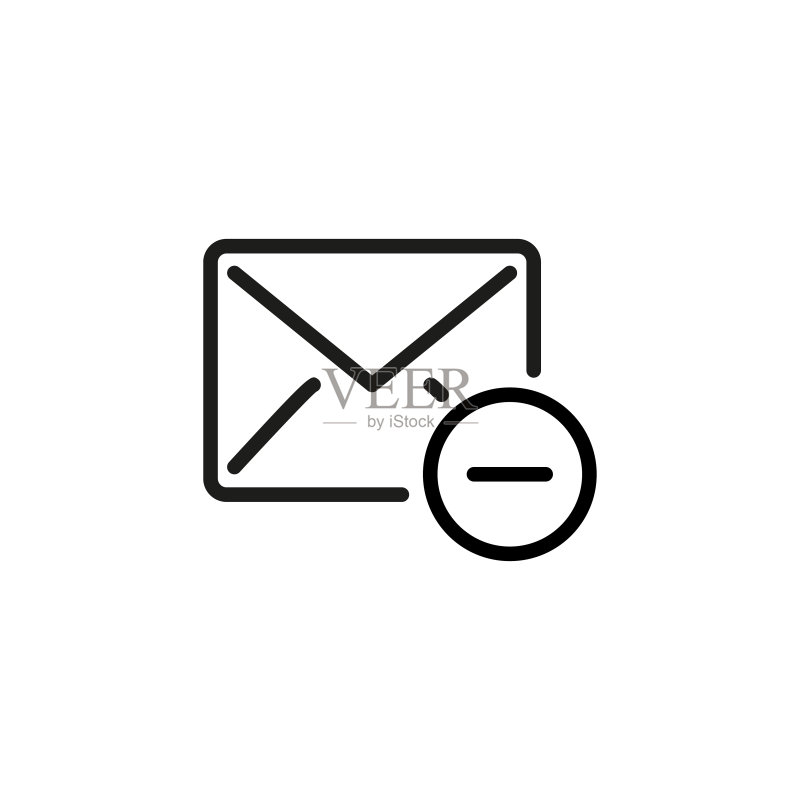 简约邮件线性图标图标素材