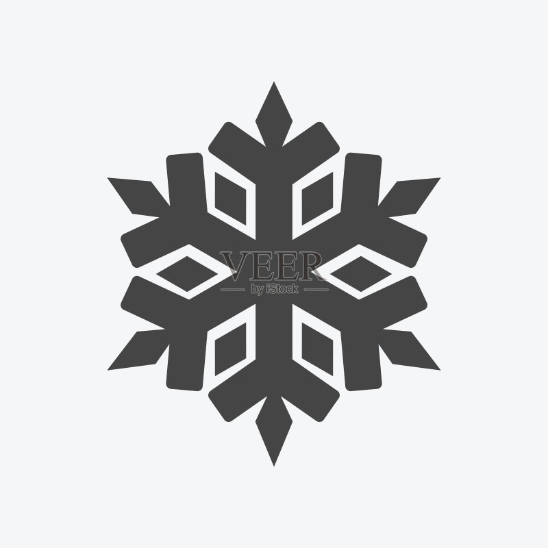 雪花图标背景图标素材
