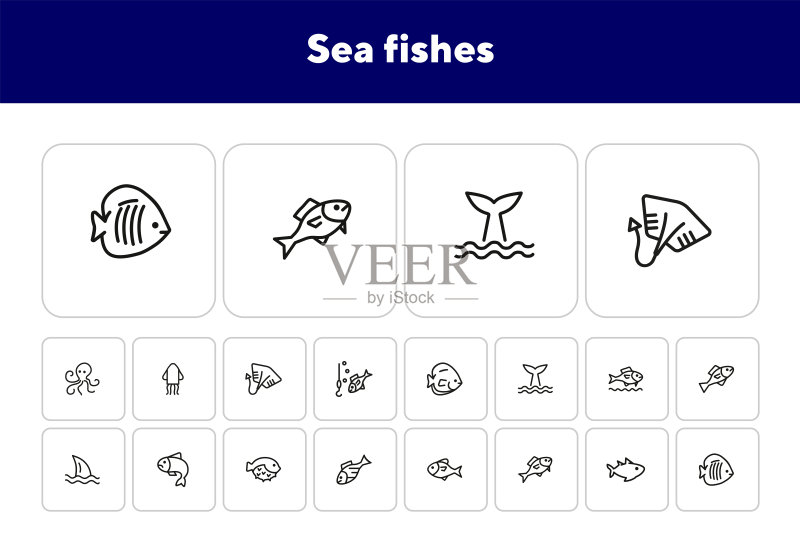 海鱼图标合集图标素材