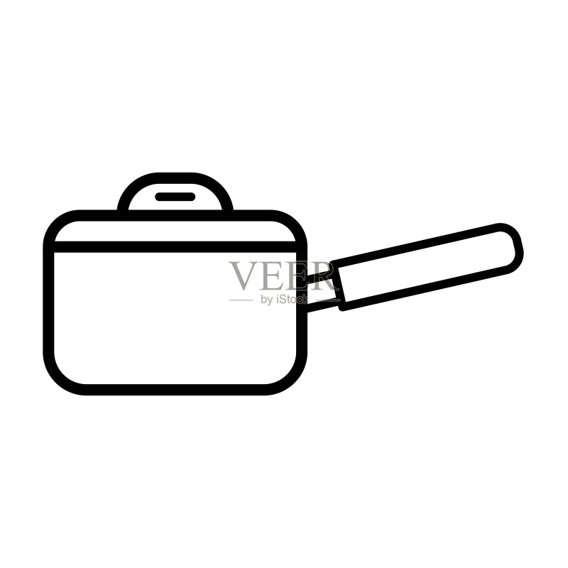 平底锅－厨房用具图标矢量设计模板图标素材