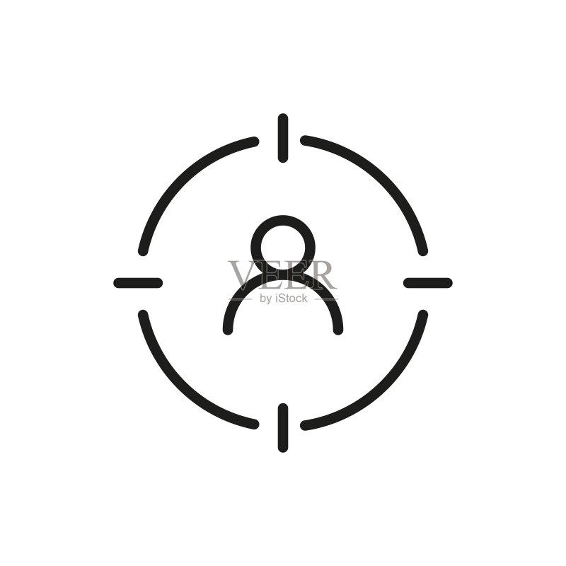 简约目标受众线条图标图标素材