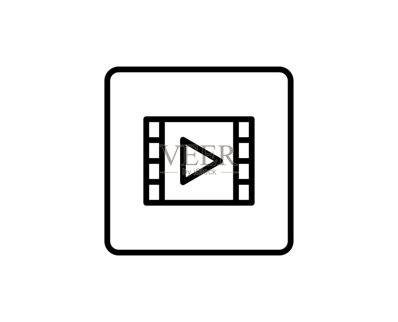 电影线条图标图标素材