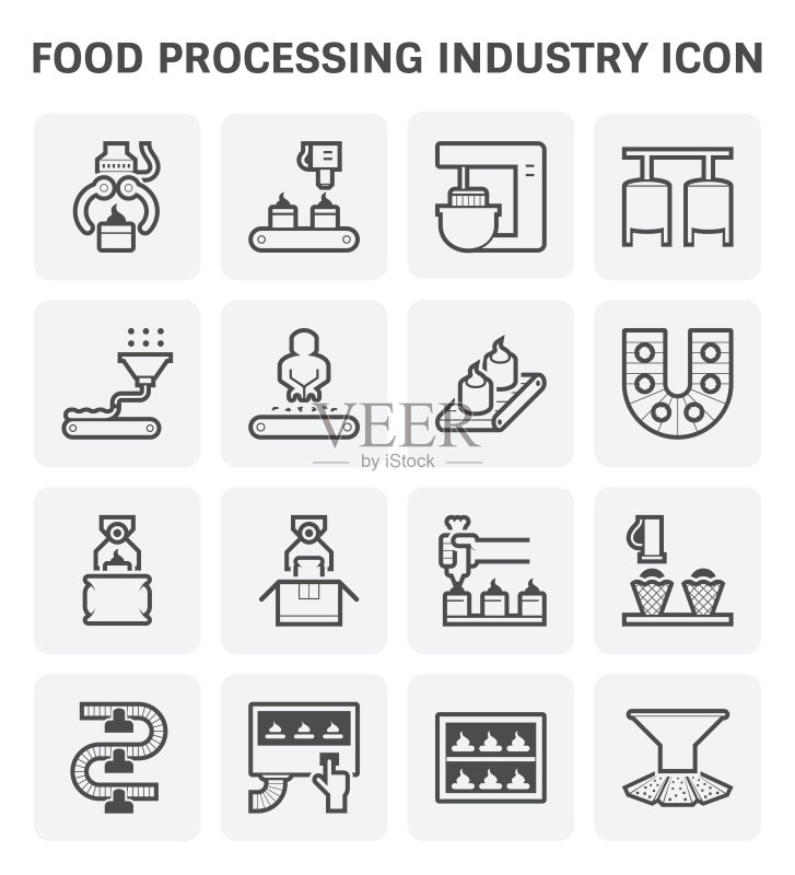 食品加工图标图标素材