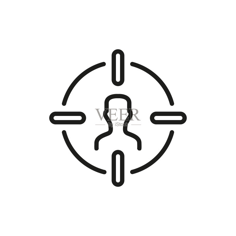 简约目标受众线条图标图标素材