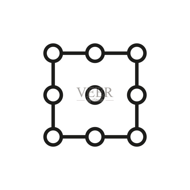 简约网络连接线条图标图标素材