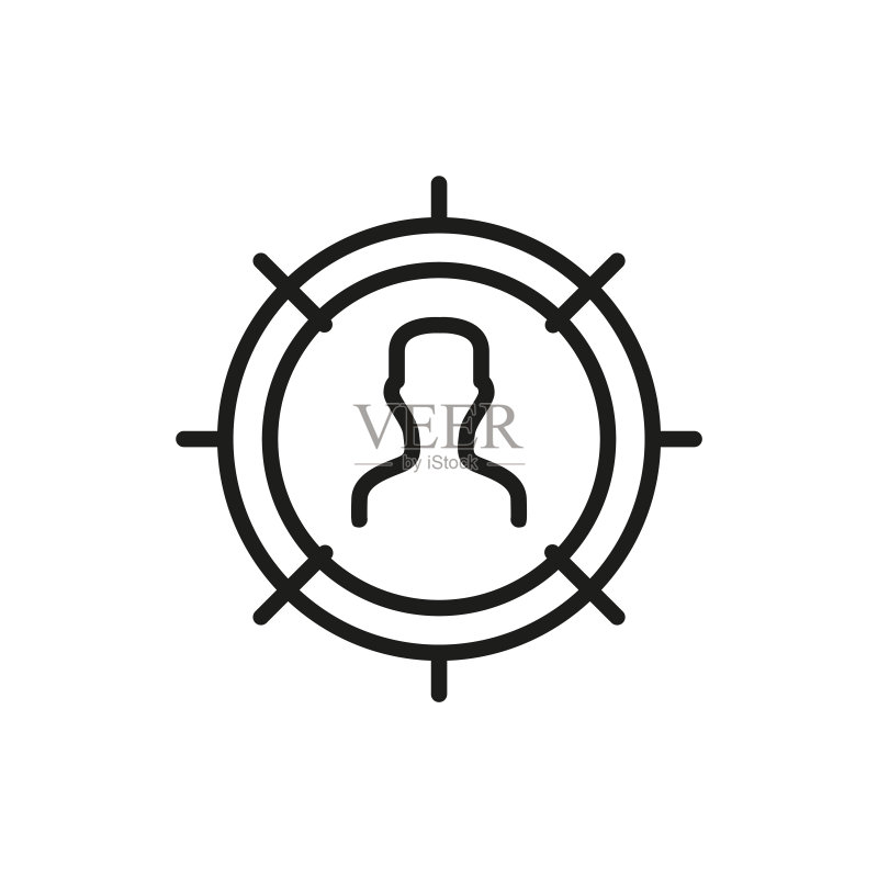 简约目标受众线条图标图标素材