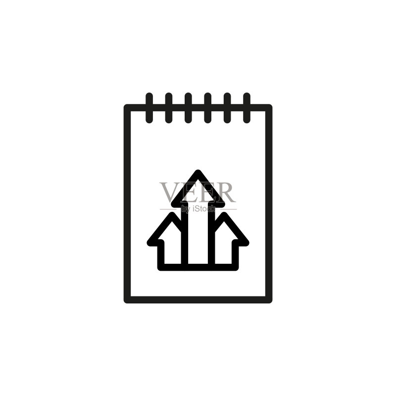 简约报告线条图标图标素材