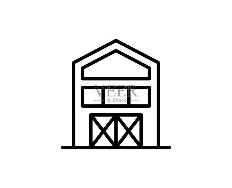 建筑线条图标图标素材