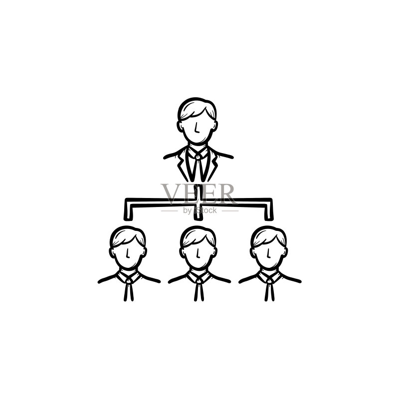 商务会议手绘草图图标图标素材