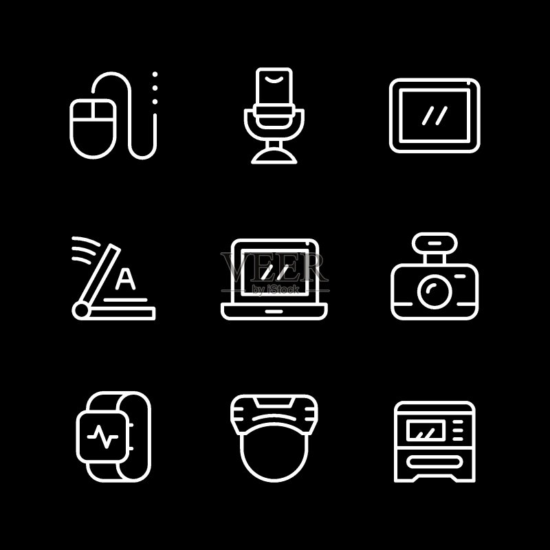 小工具线性图标合集图标素材