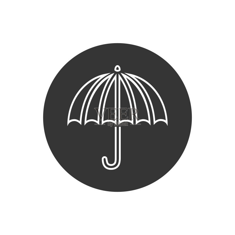 雨伞线性图标矢量素材图标素材