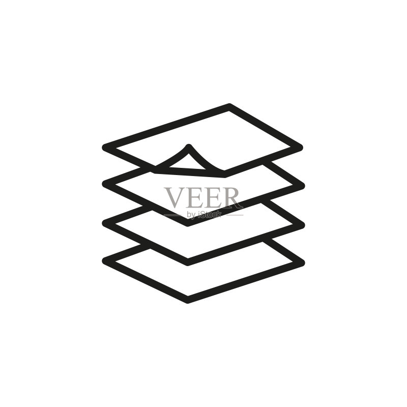 简约图层线条图标图标素材