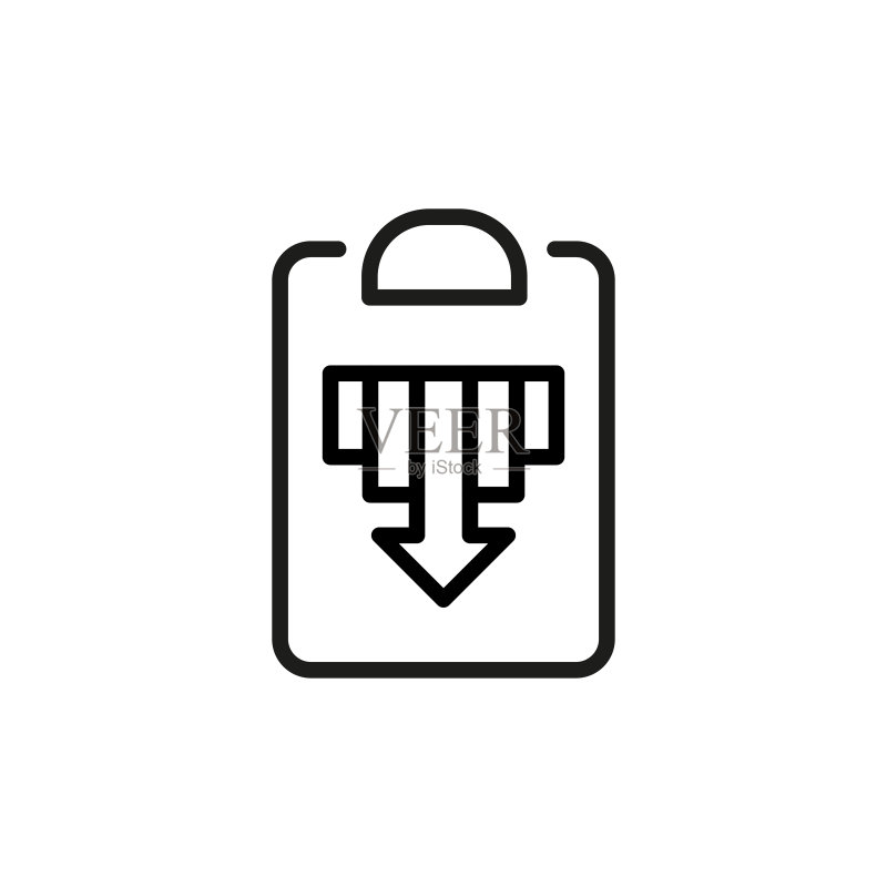 简约报告线条图标图标素材