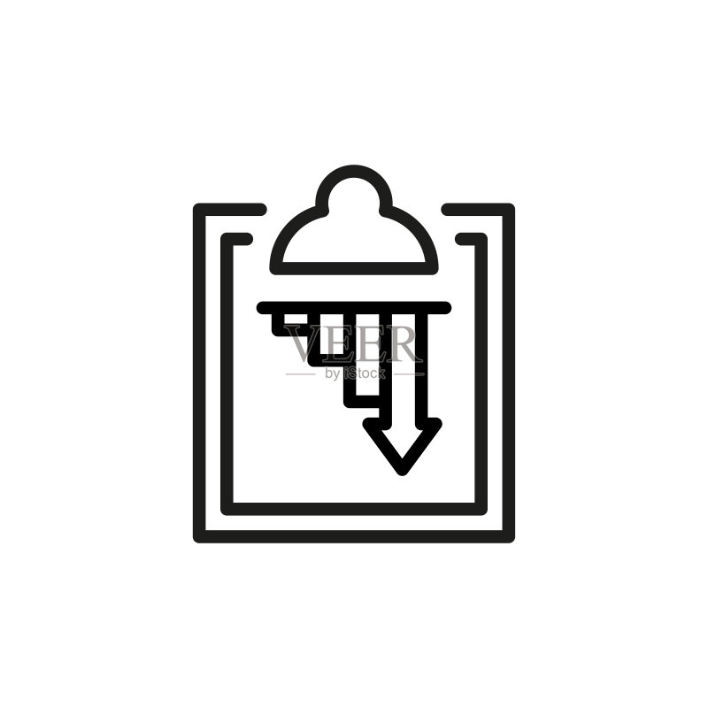 简约报告线条图标图标素材