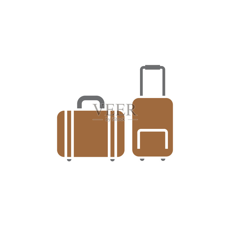 用于图形和网页设计的旅行相关图标。用于Web或移动应用程序的创意插画概念符号。图标素材