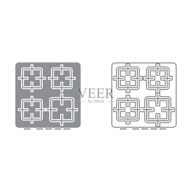 黑色炊具图标的表面图标素材