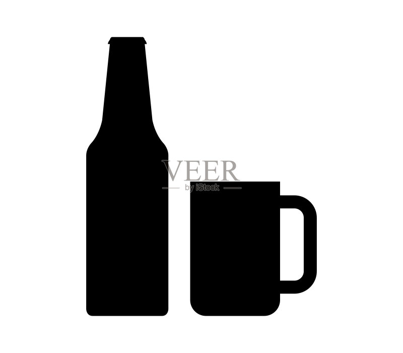 啤酒瓶图标图标素材