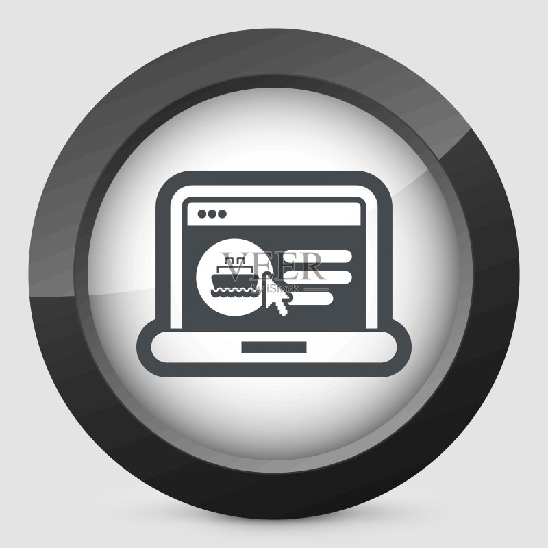 Web船舶预订图标素材